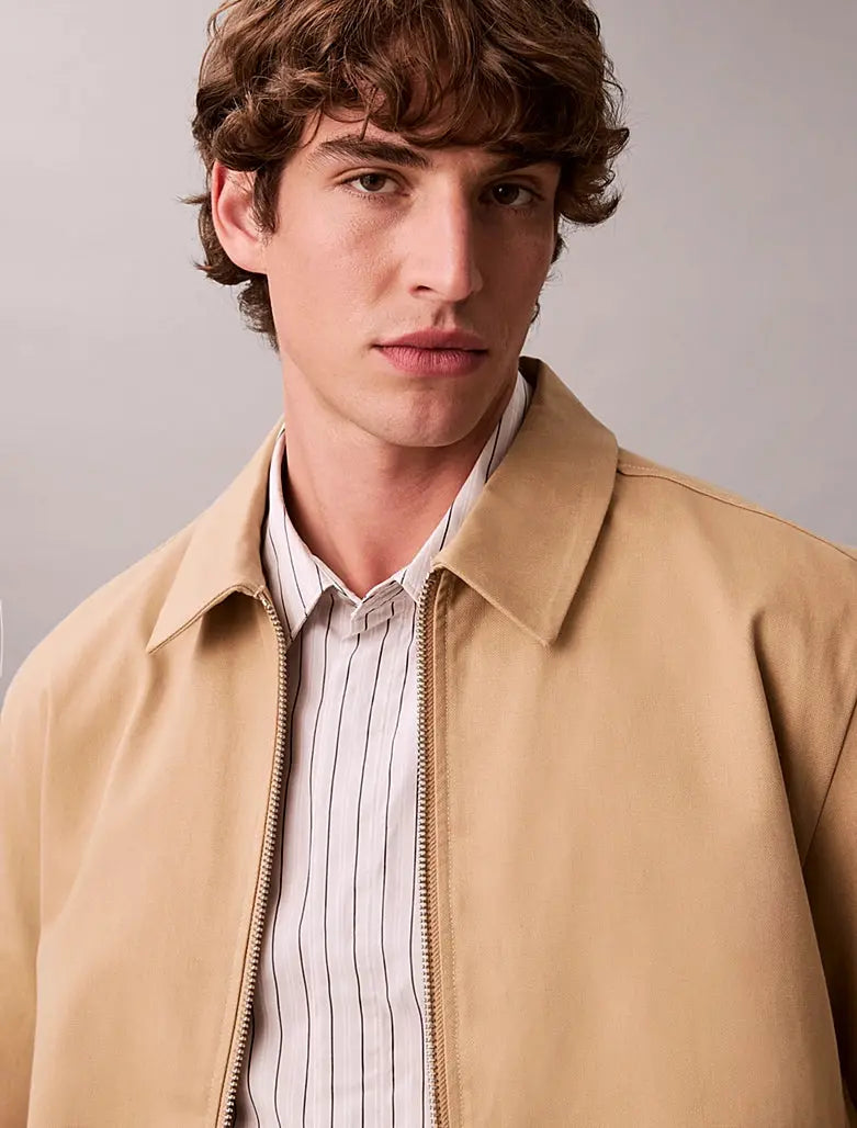 Blouson en coton façonné Calvin Klein