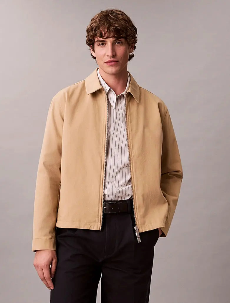 Blouson en coton façonné Calvin Klein