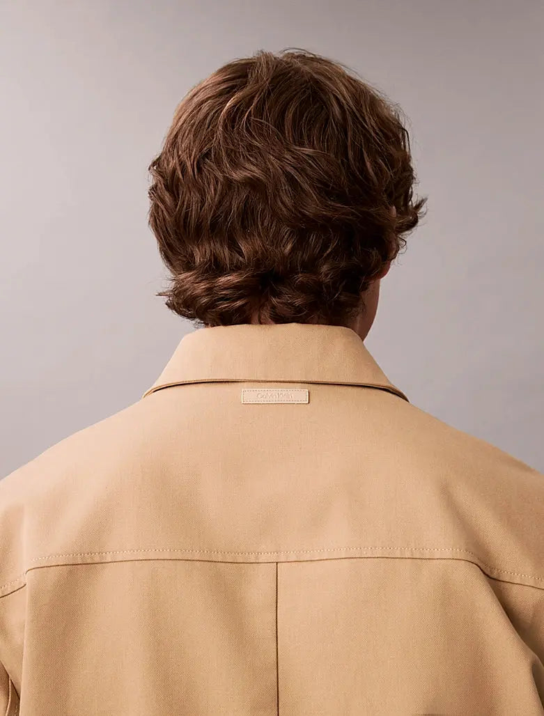 Blouson en coton façonné Calvin Klein