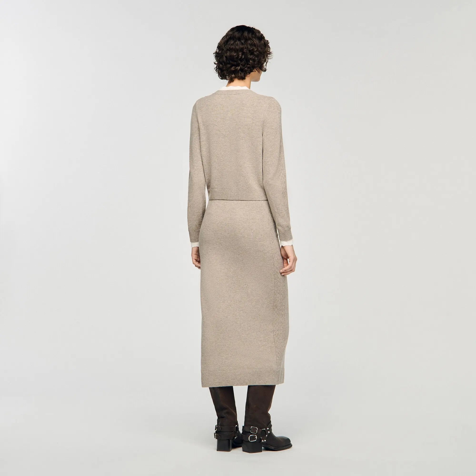 Cardigan à col contrasté - CALVERO