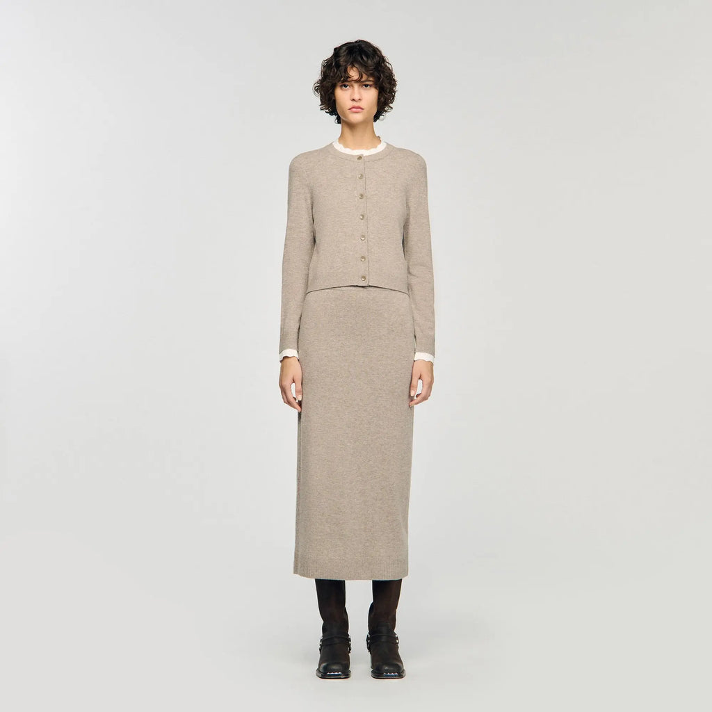 Cardigan à col contrasté - CALVERO