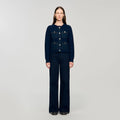 Cardigan à détails denim - CALVERO