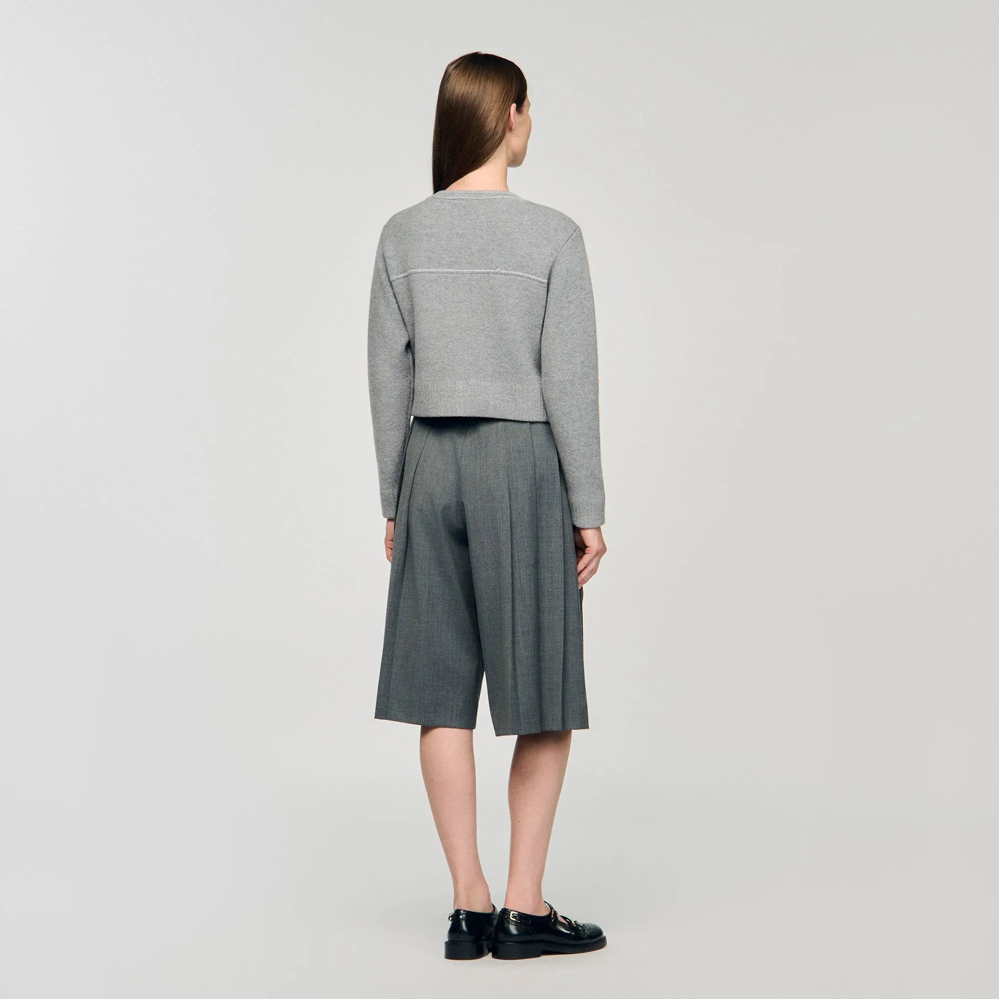 Cardigan à surpiqûres contrastées - CALVERO