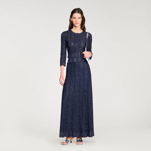 Cardigan court en maille strassée - CALVERO