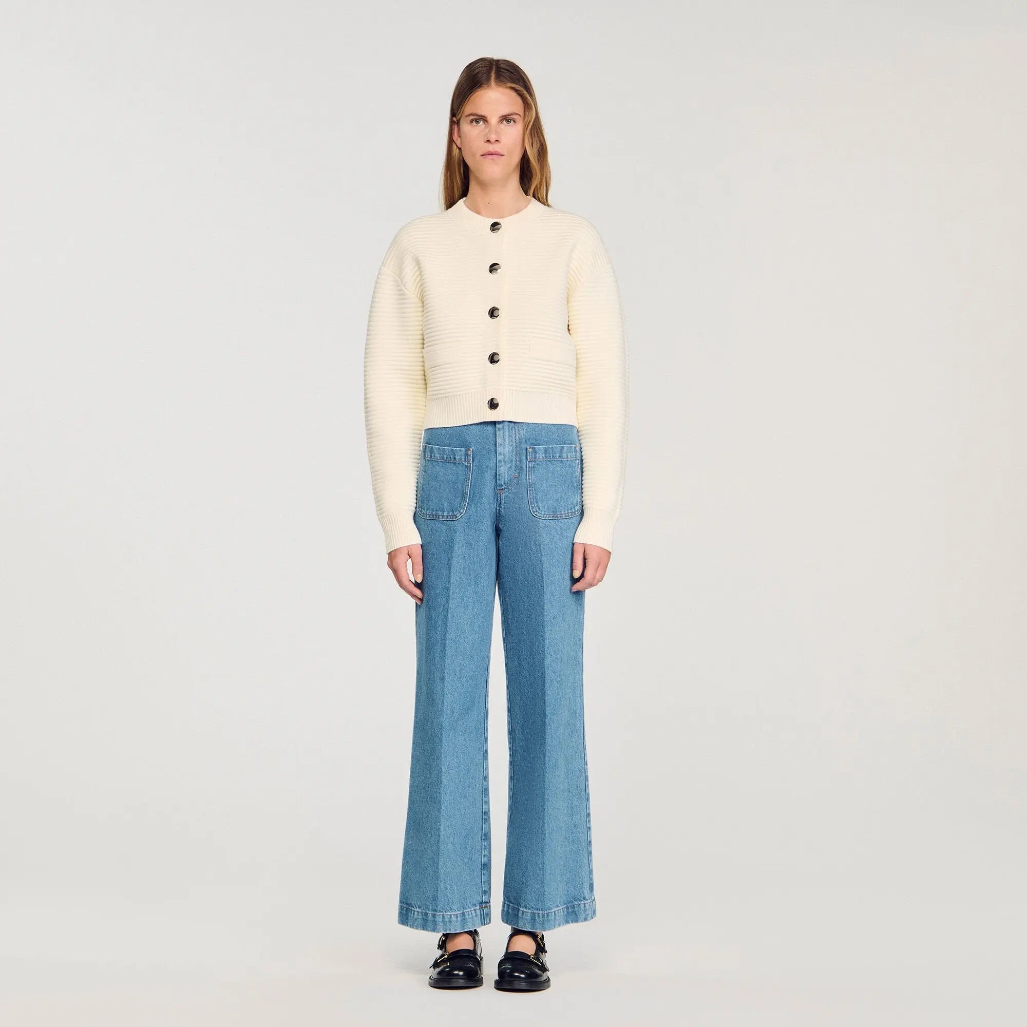 Cardigan en maille texturée - CALVERO