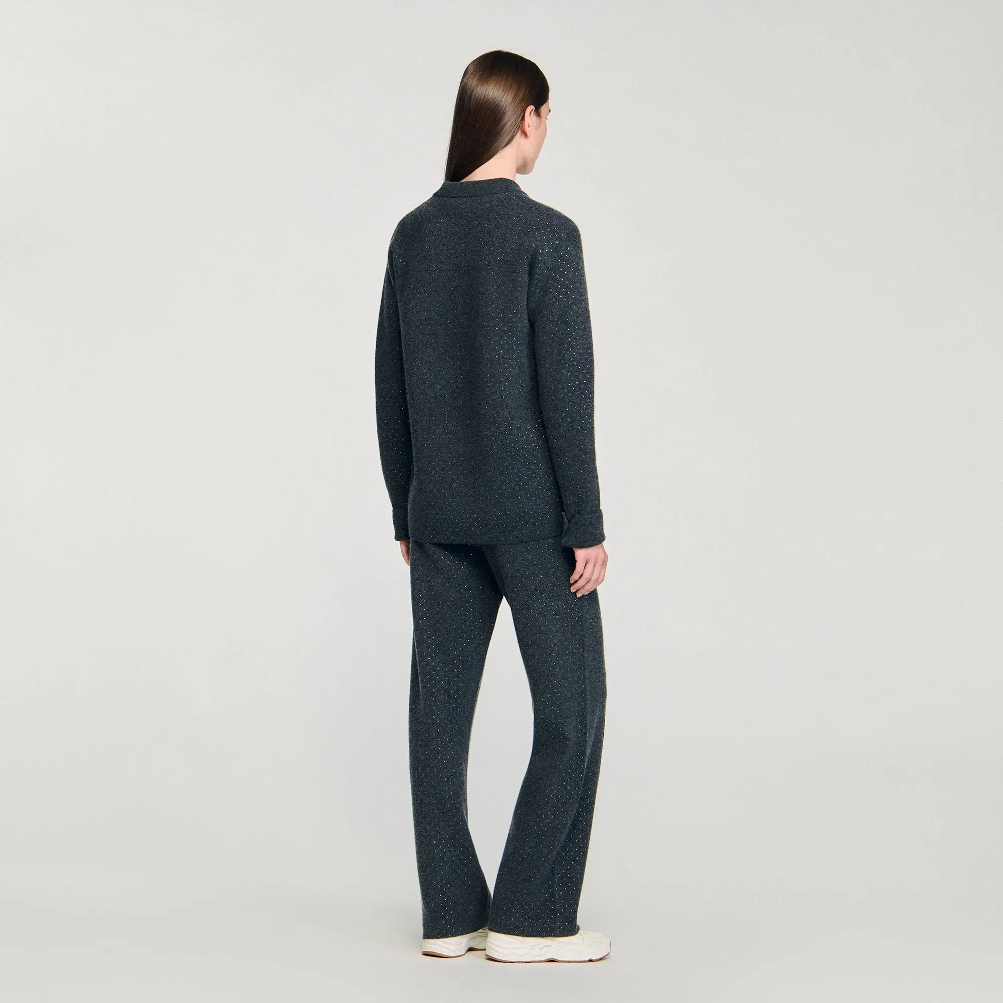 Cardigan long à strass - CALVERO