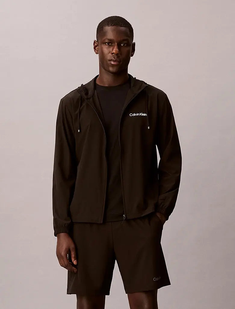 Coupe-vent à capuche déperlant Calvin Klein
