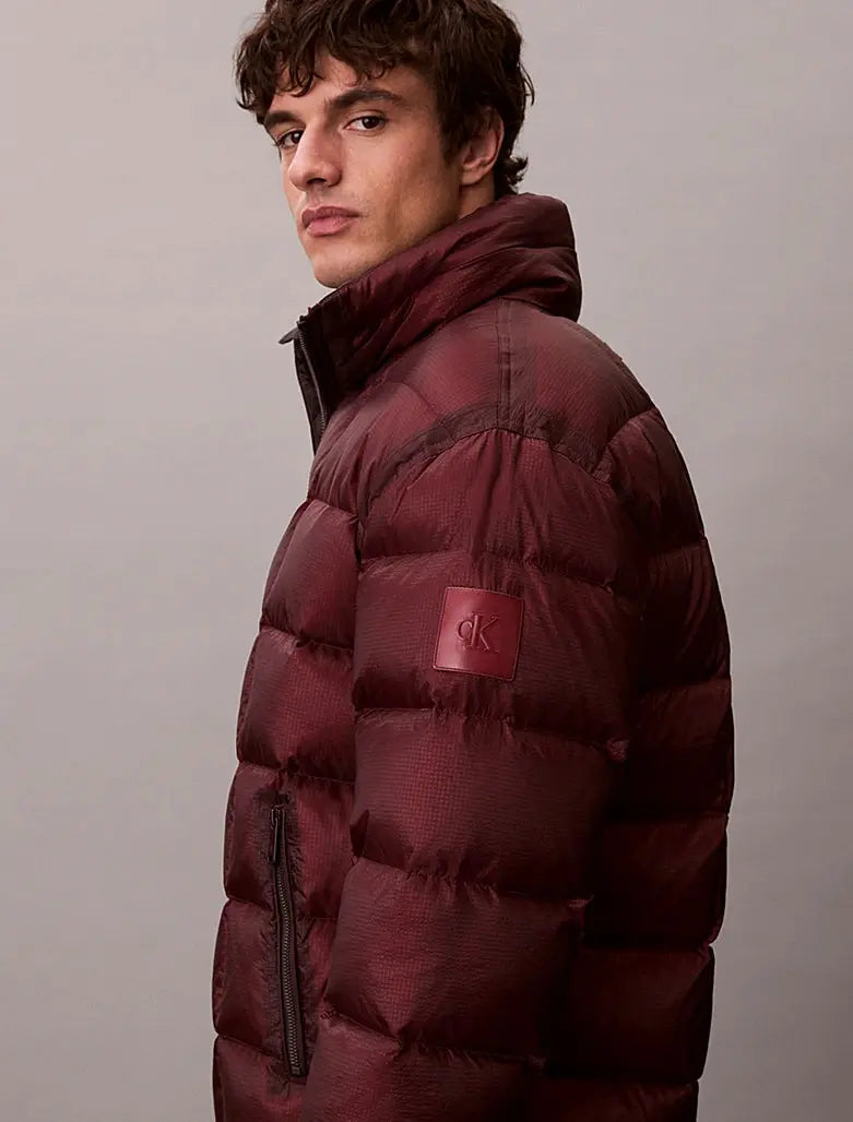 Doudoune à col cheminée en tissu indéchirable Calvin Klein