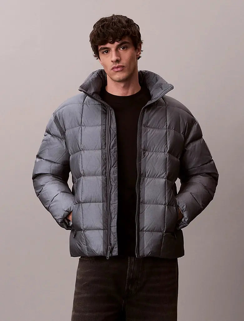 Doudoune à col cheminée en tissu indéchirable Calvin Klein