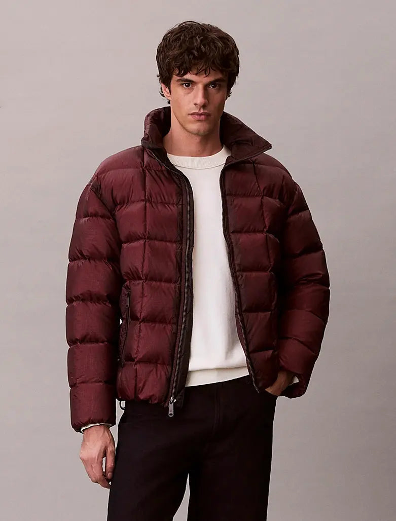 Doudoune à col cheminée en tissu indéchirable Calvin Klein