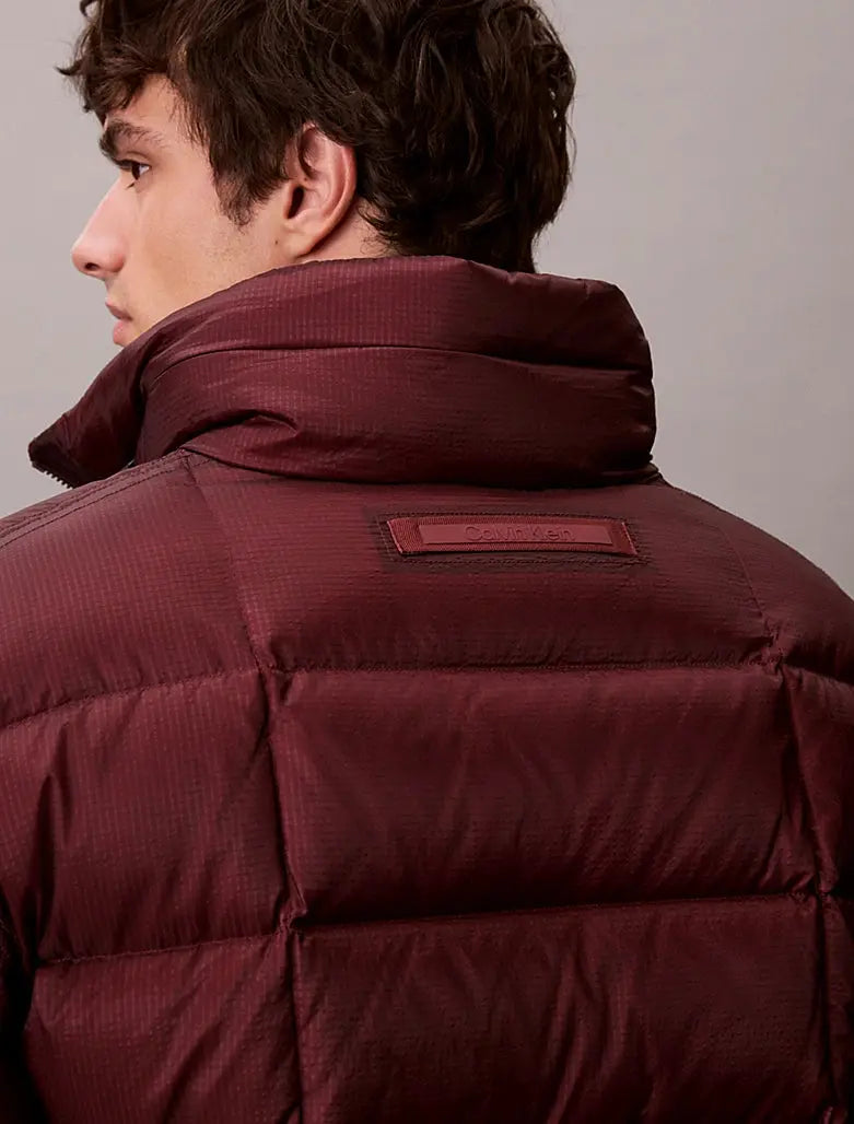 Doudoune à col cheminée en tissu indéchirable Calvin Klein