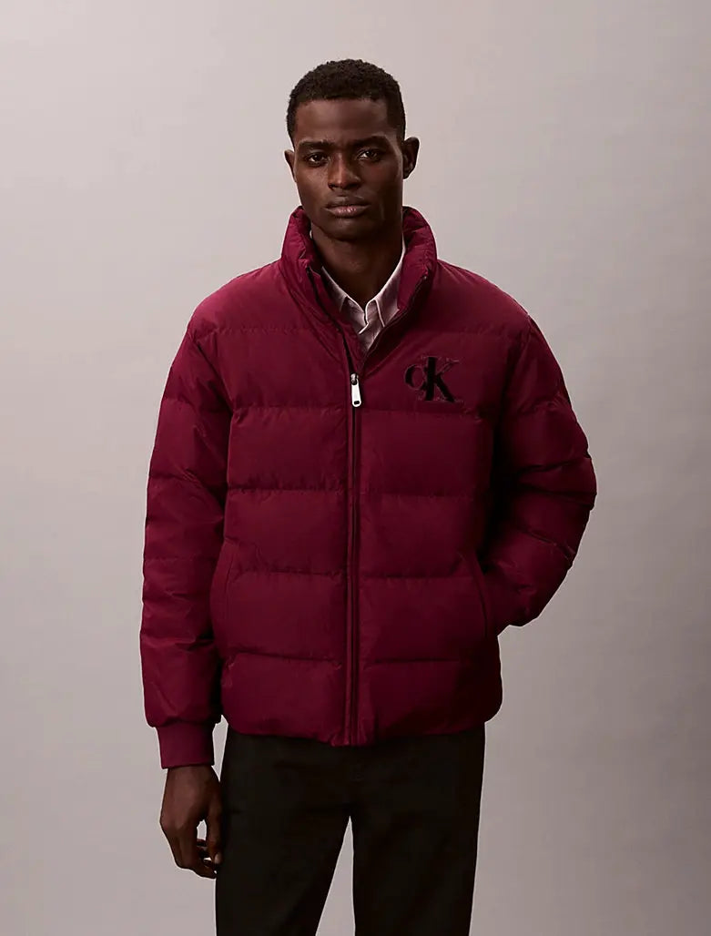 Doudoune en chenille avec monogramme Calvin Klein