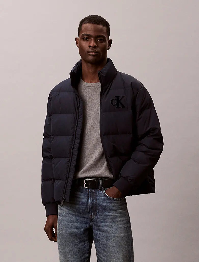 Doudoune en chenille avec monogramme Calvin Klein