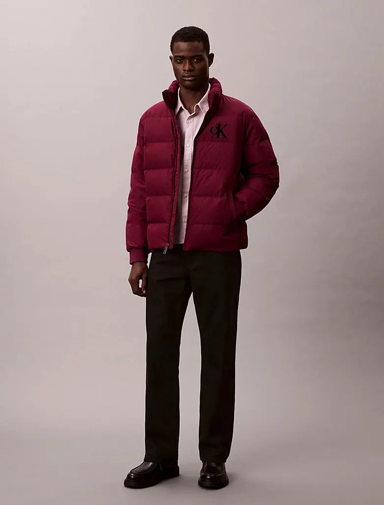 Doudoune en chenille avec monogramme Calvin Klein