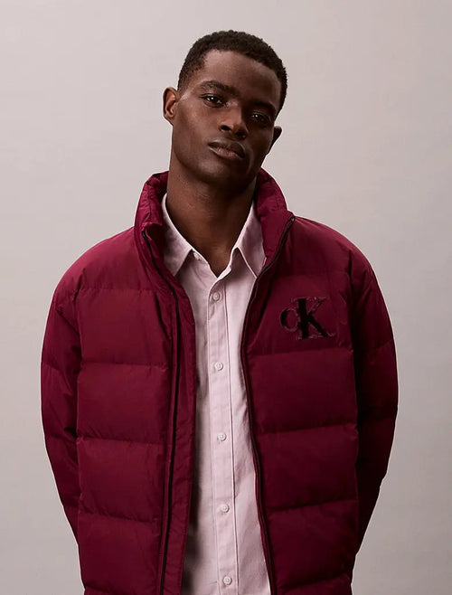 Doudoune en chenille avec monogramme Calvin Klein