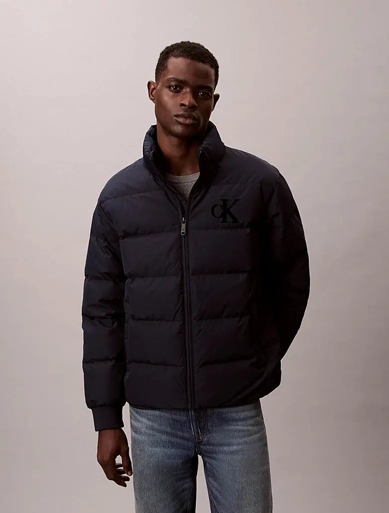 Doudoune en chenille avec monogramme Calvin Klein