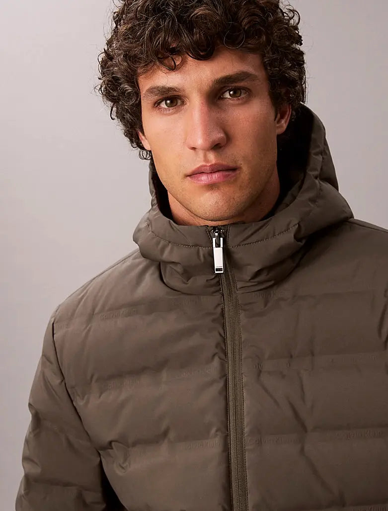 Doudoune matelassée compressible avec logo gaufré Calvin Klein
