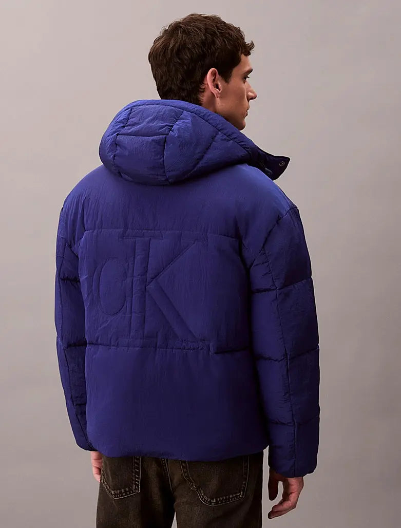 Doudoune oversize avec logo matelassé - CALVERO