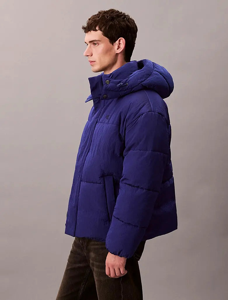 Doudoune oversize avec logo matelassé - CALVERO