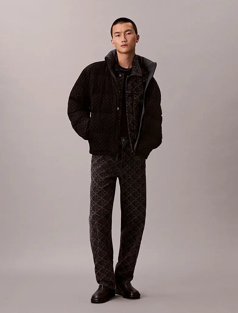Doudoune réversible avec logo emblématique intégral Calvin Klein