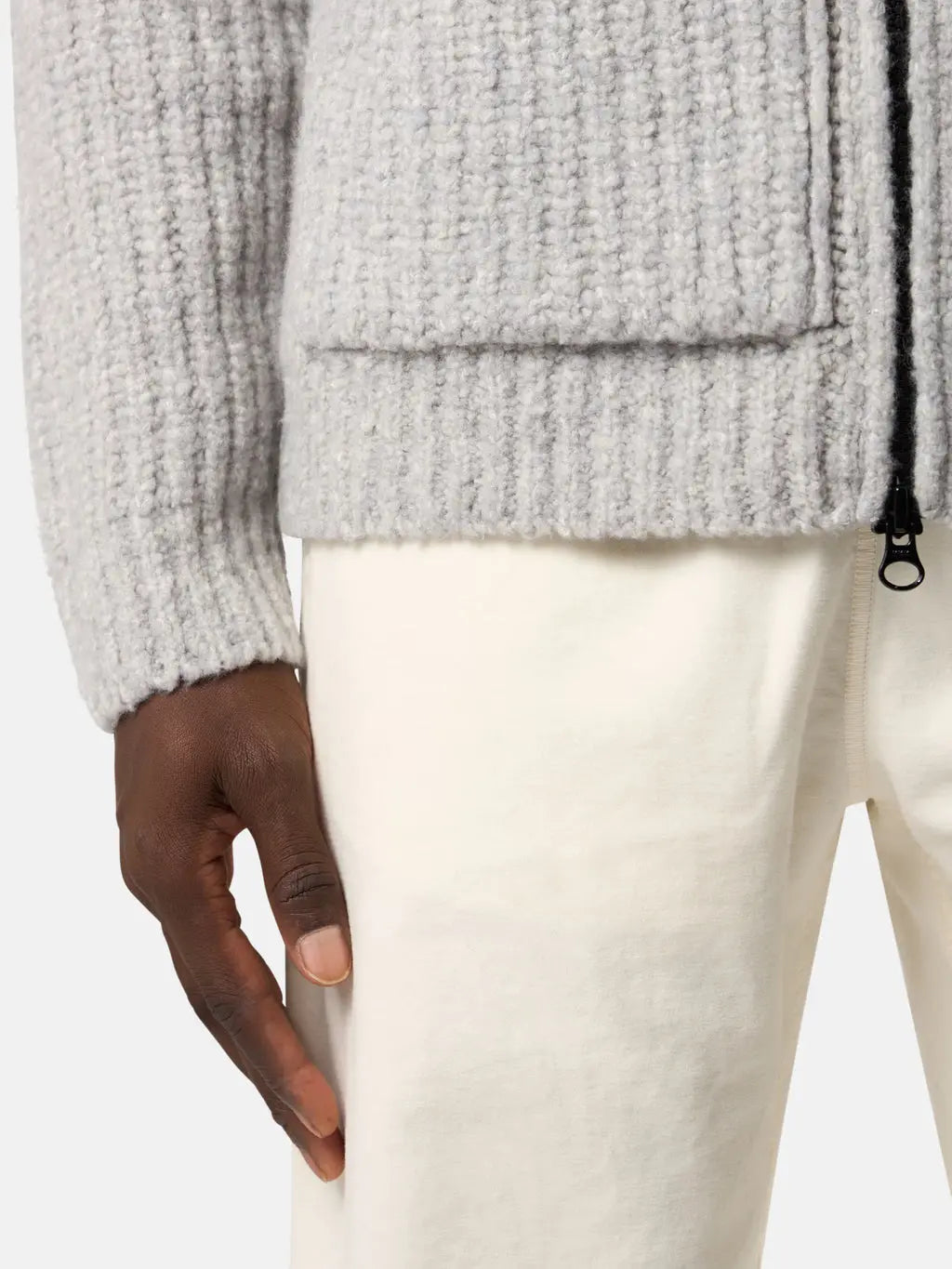 Pull zippé à capuche Stone Island - CALVERO