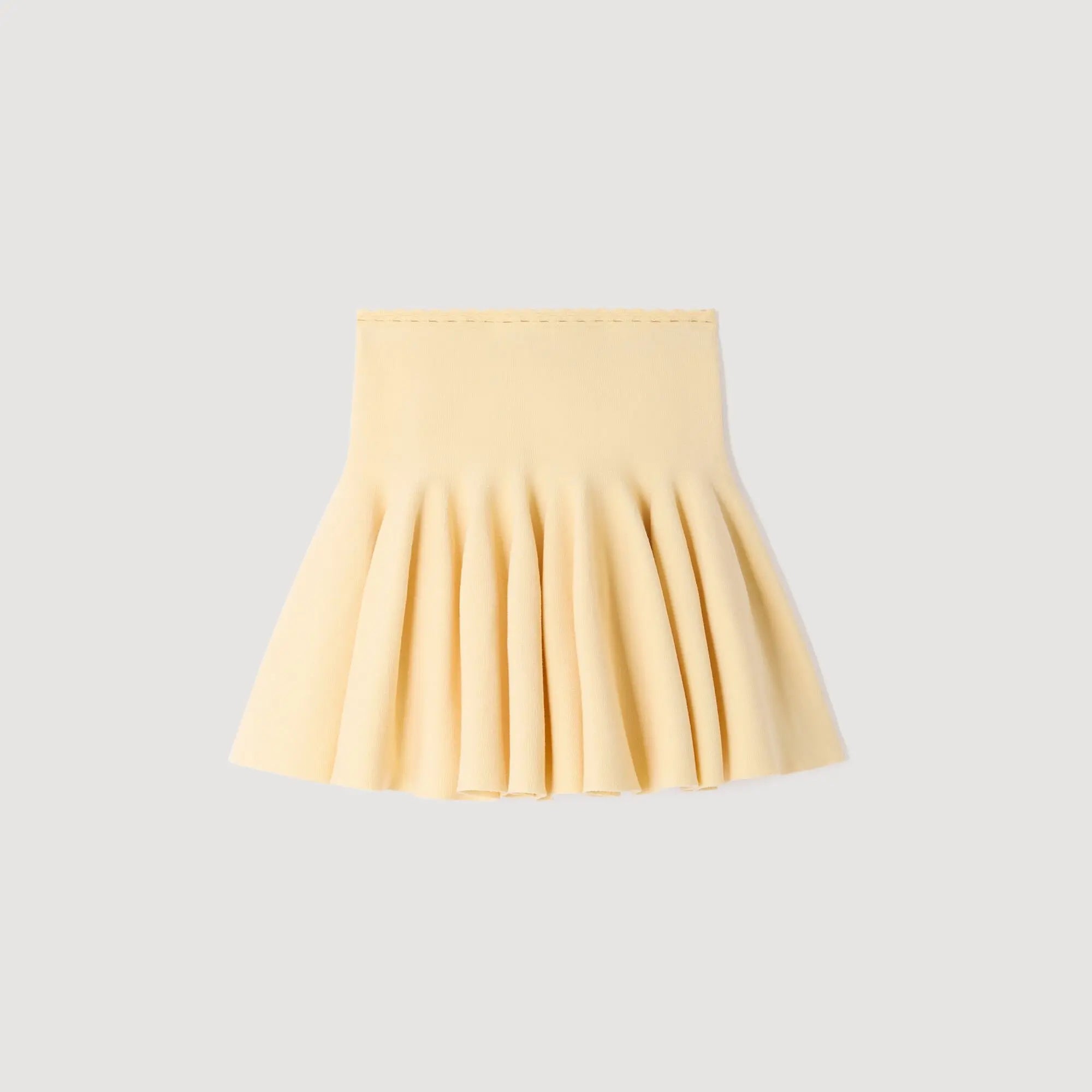 Jupe courte en maille patineuse - CALVERO