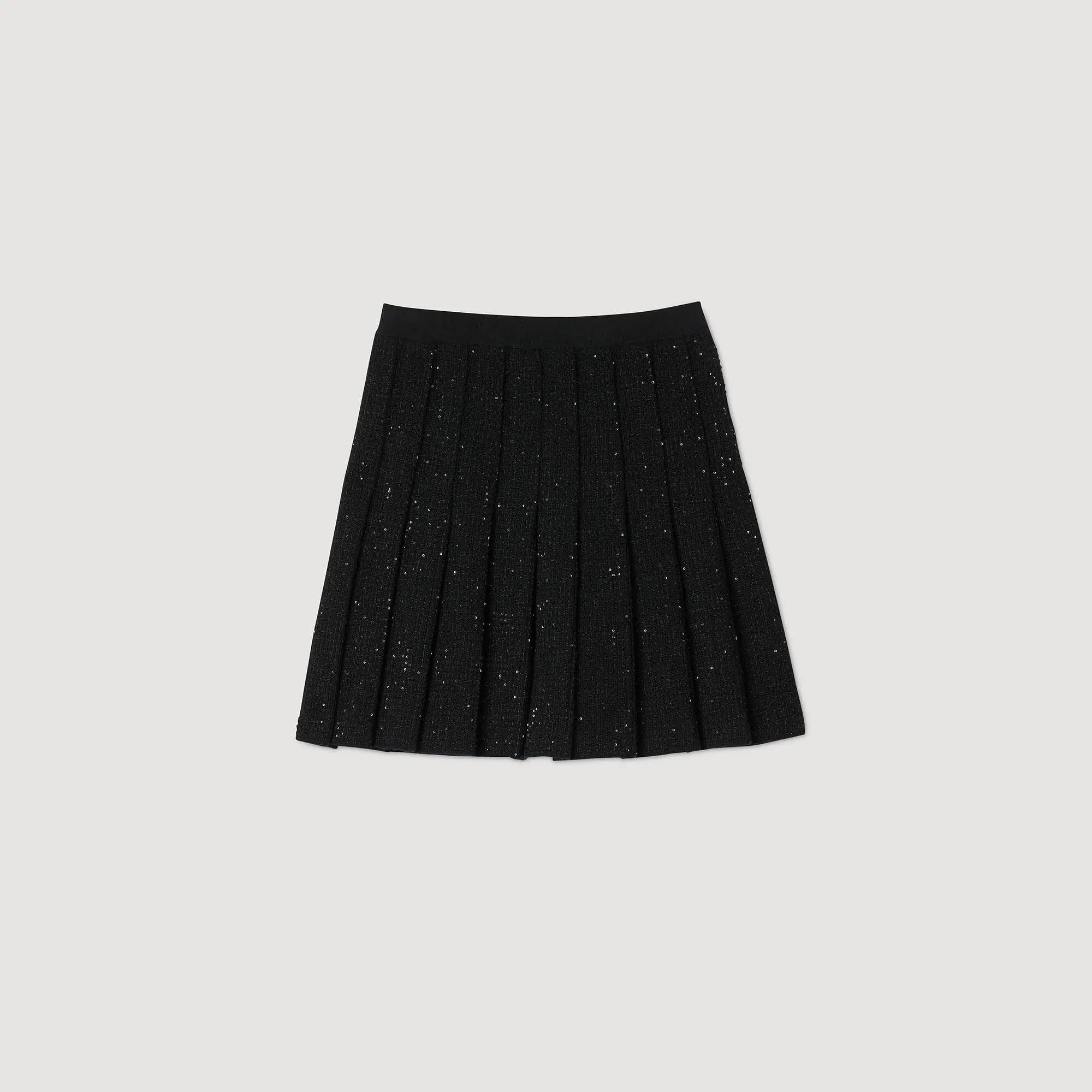Jupe courte en maille plissée - CALVERO