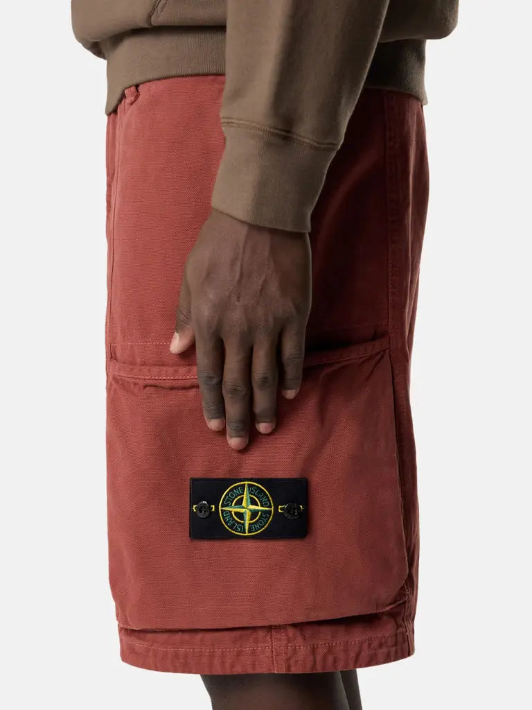 Pantalon cargo en coton panama biologique - CALVERO