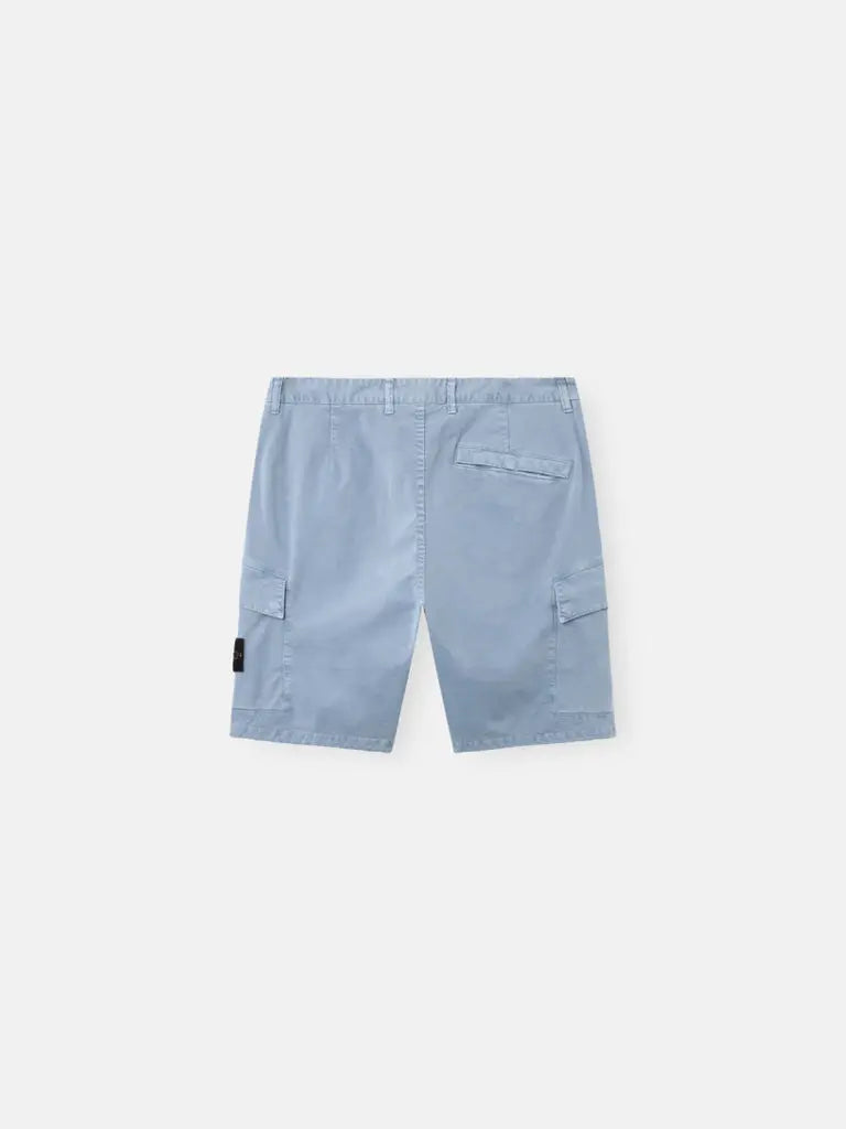 Short cargo en sergé brisé de coton bio extensible. - CALVERO
