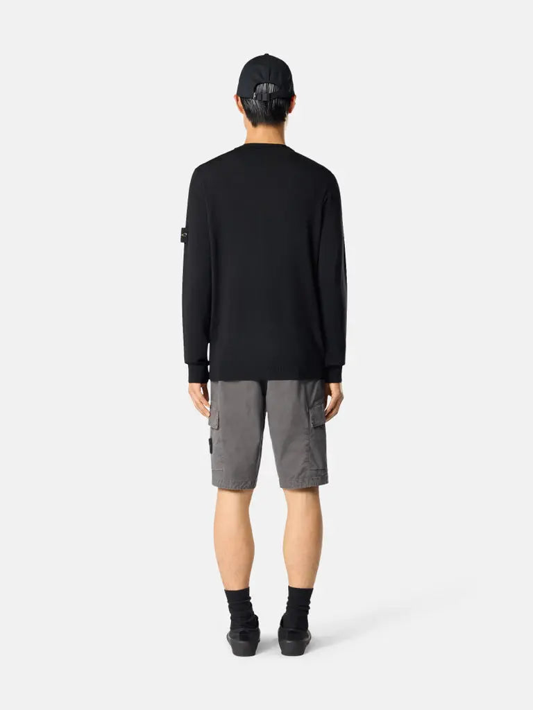 Short cargo en sergé brisé de coton bio extensible. - CALVERO