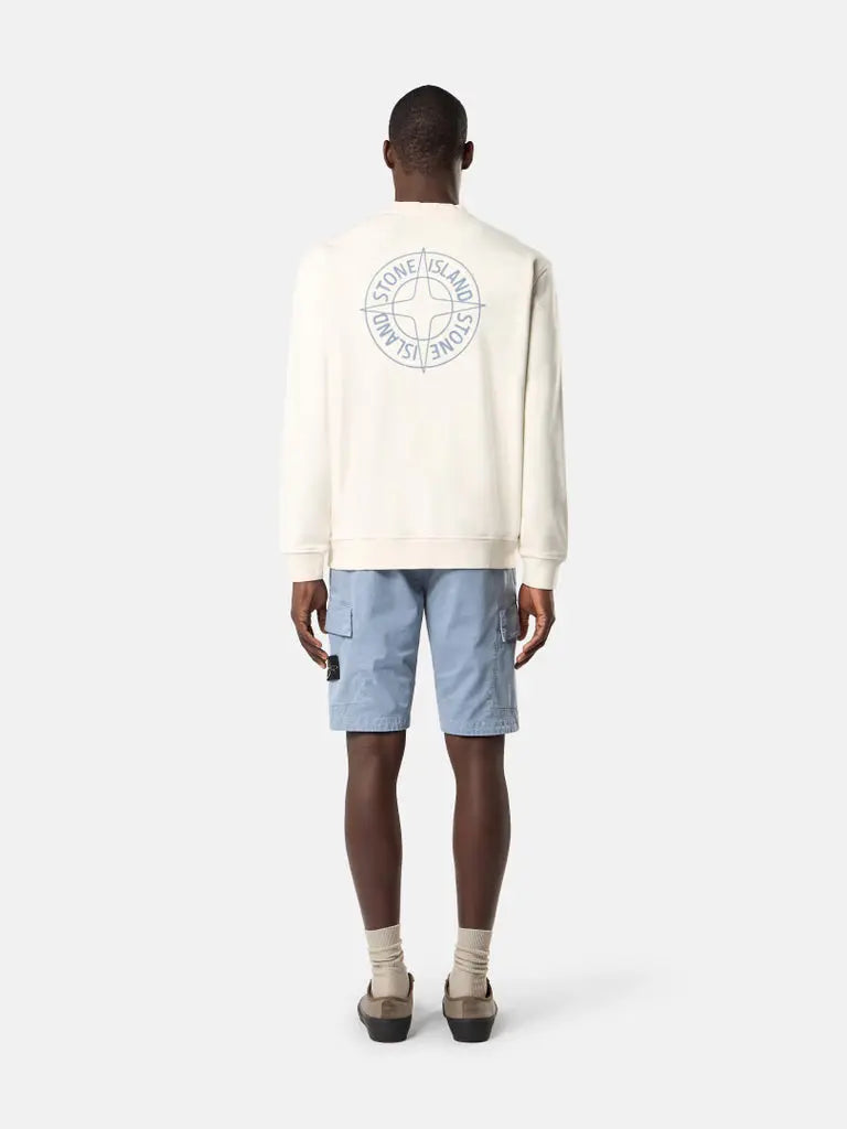 Short cargo en sergé brisé de coton bio extensible. - CALVERO