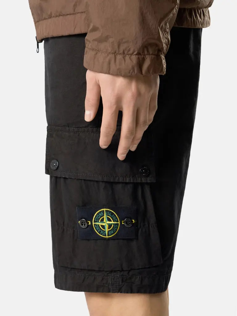 Short cargo en toile de coton biologique grattée - CALVERO