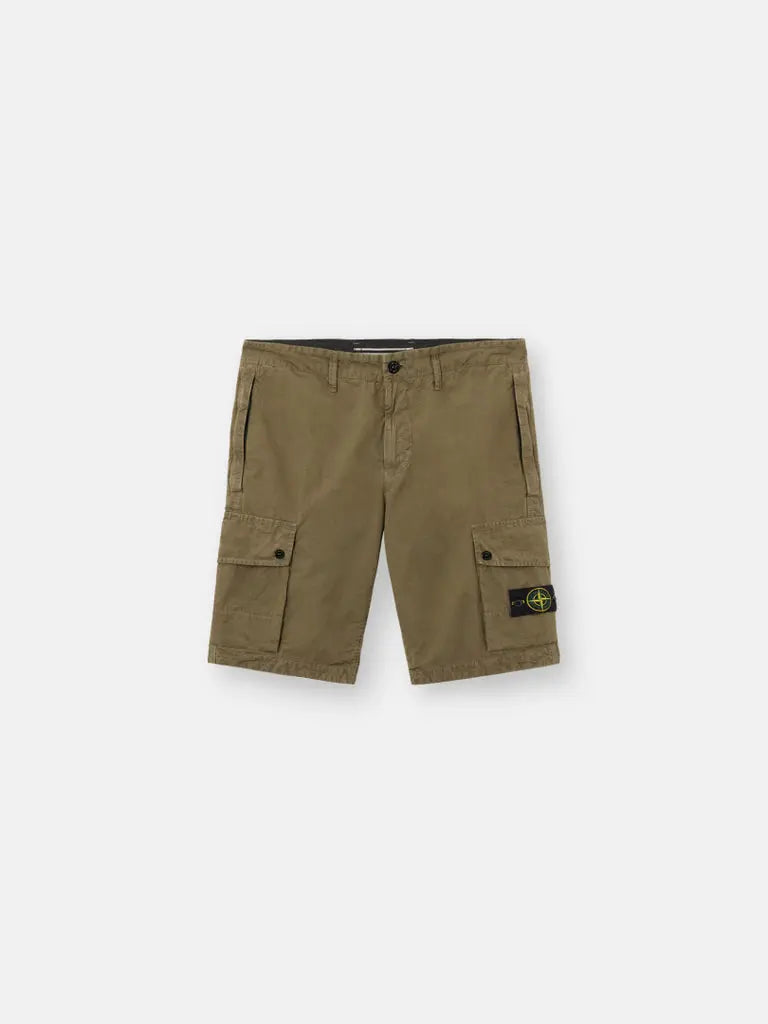 Short cargo en toile de coton biologique grattée - CALVERO