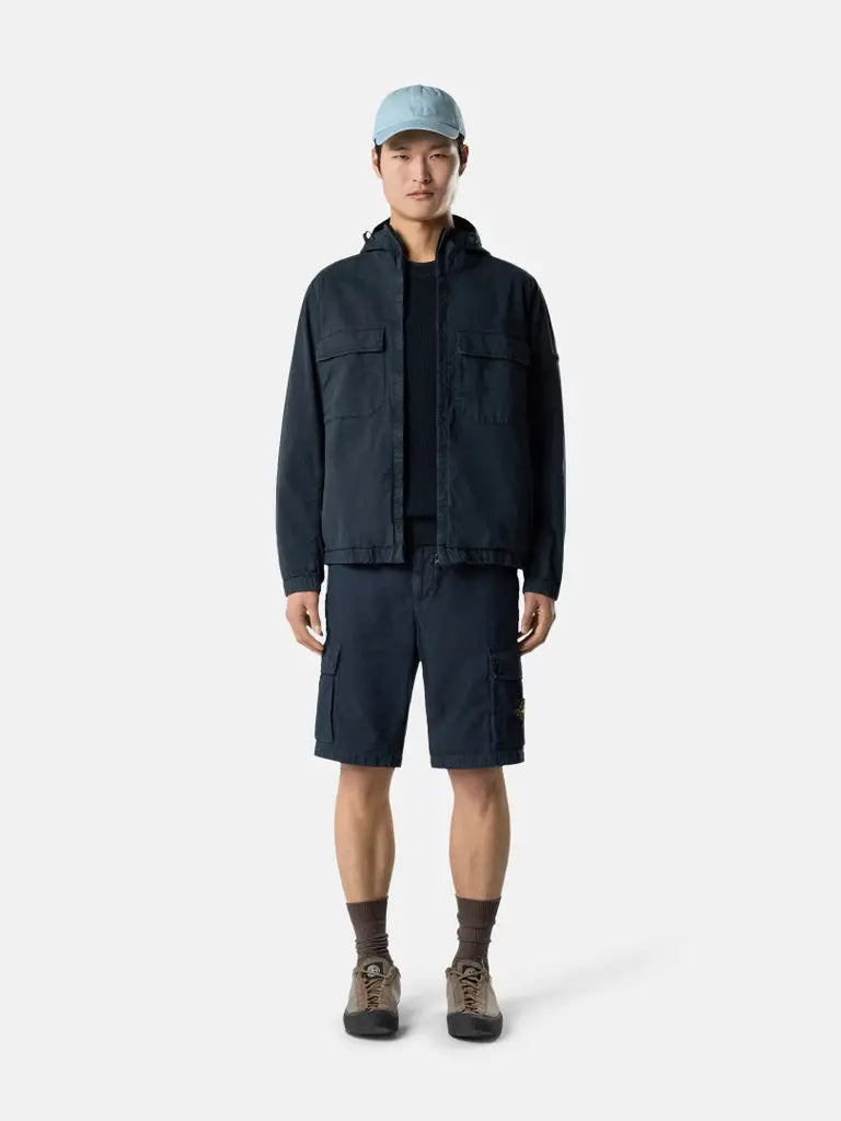 Short cargo en toile de coton biologique grattée - CALVERO