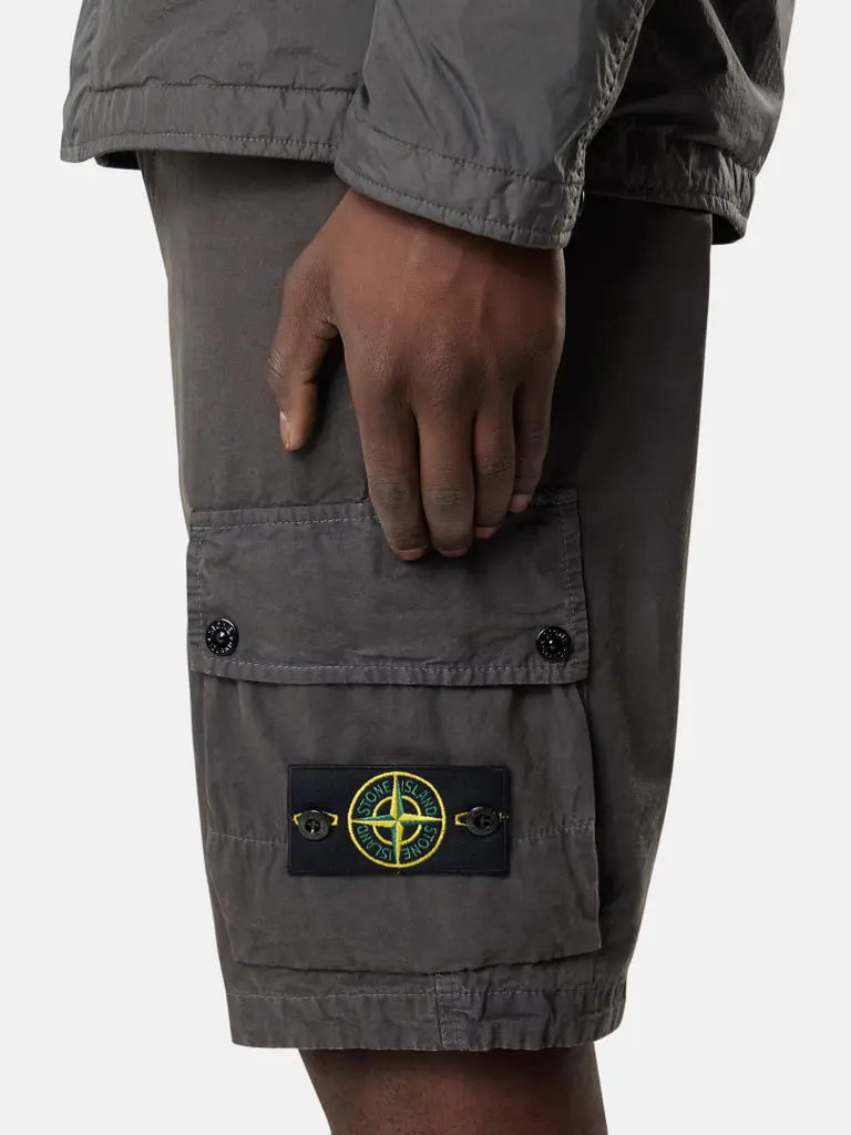Short cargo en toile de coton biologique grattée - CALVERO
