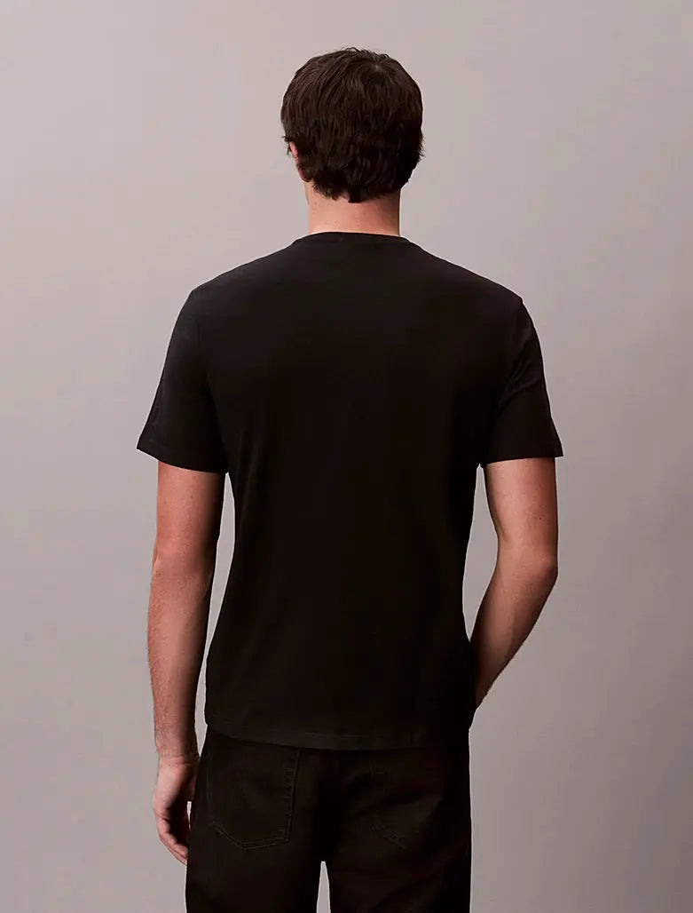 Lot de 2 t-shirts en coton avec insigne Calvin Klein