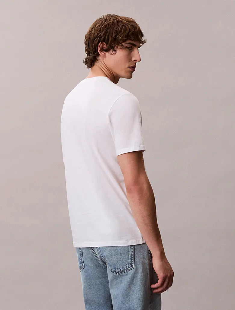 Lot de 2 t-shirts en coton avec insigne Calvin Klein