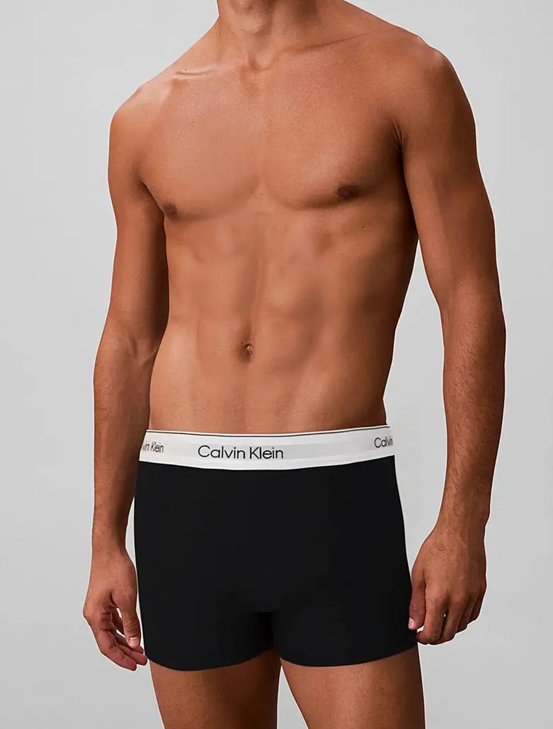 Lot de 3 boxers relaxed avec pinces - Icon Cotton Stretch Calvin Klein