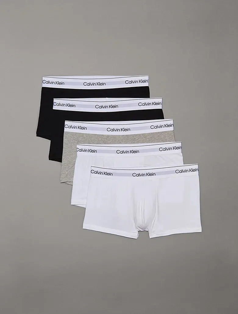 Lot de 5 boxers taille basse - Icon Cotton Stretch - CALVERO
