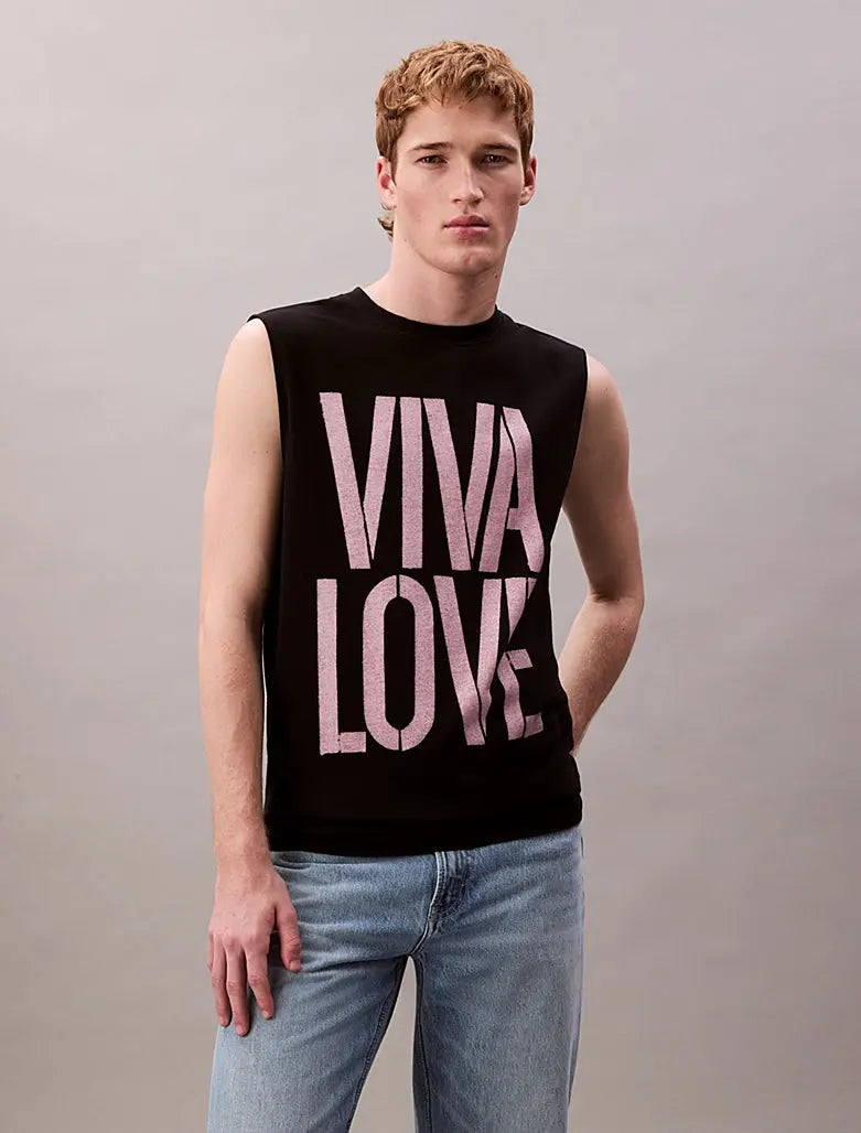 Marc Hundley T-shirt relaxed avec graphique Pride Viva Love Calvin Klein