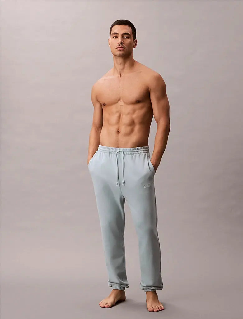 Pantalon de jogging d'intérieur en mélange de tissu éponge de coton - CALVERO