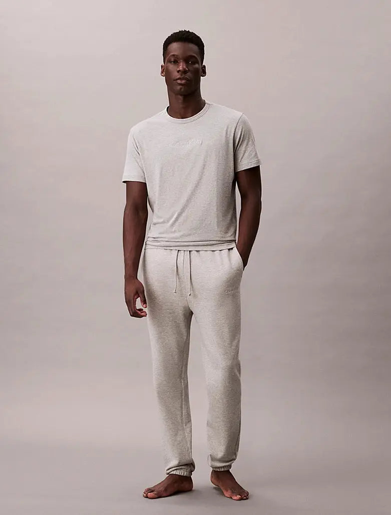 Pantalon de jogging d'intérieur en mélange de tissu éponge de coton - CALVERO