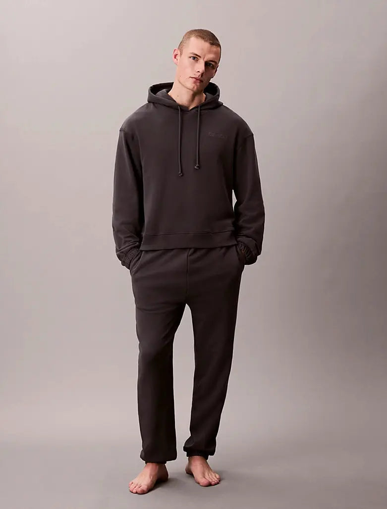 Pantalon de jogging d'intérieur en mélange de tissu éponge de coton - CALVERO