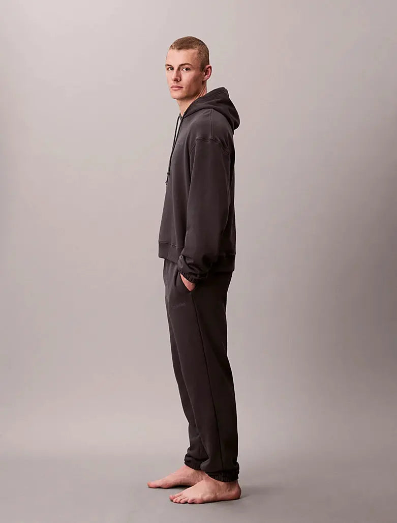 Pantalon de jogging d'intérieur en mélange de tissu éponge de coton - CALVERO