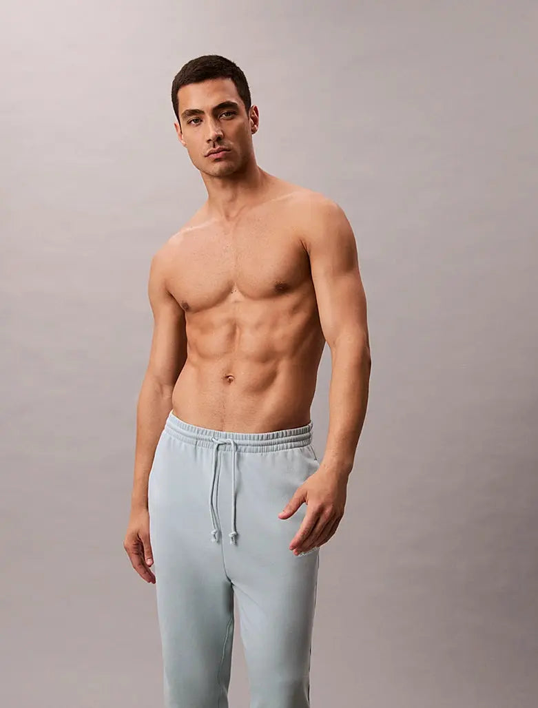 Pantalon de jogging d'intérieur en mélange de tissu éponge de coton - CALVERO