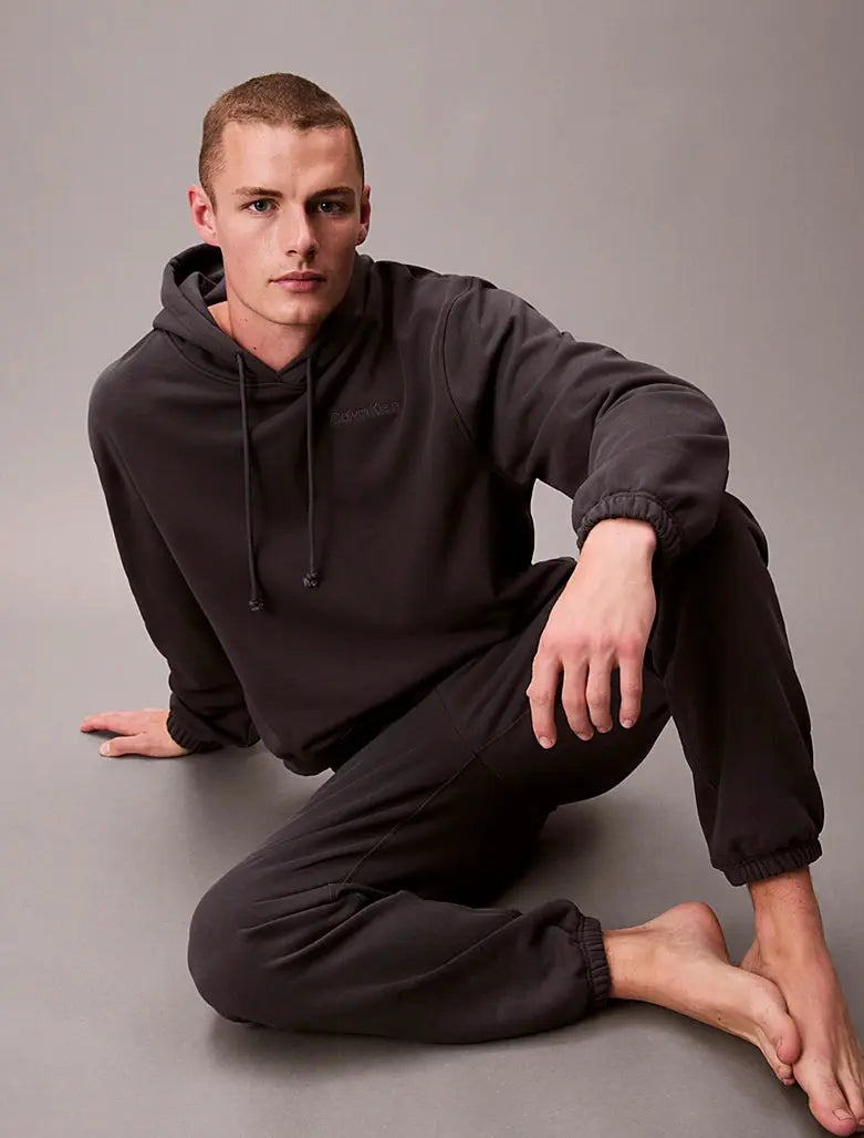 Pantalon de jogging d'intérieur en mélange de tissu éponge de coton - CALVERO