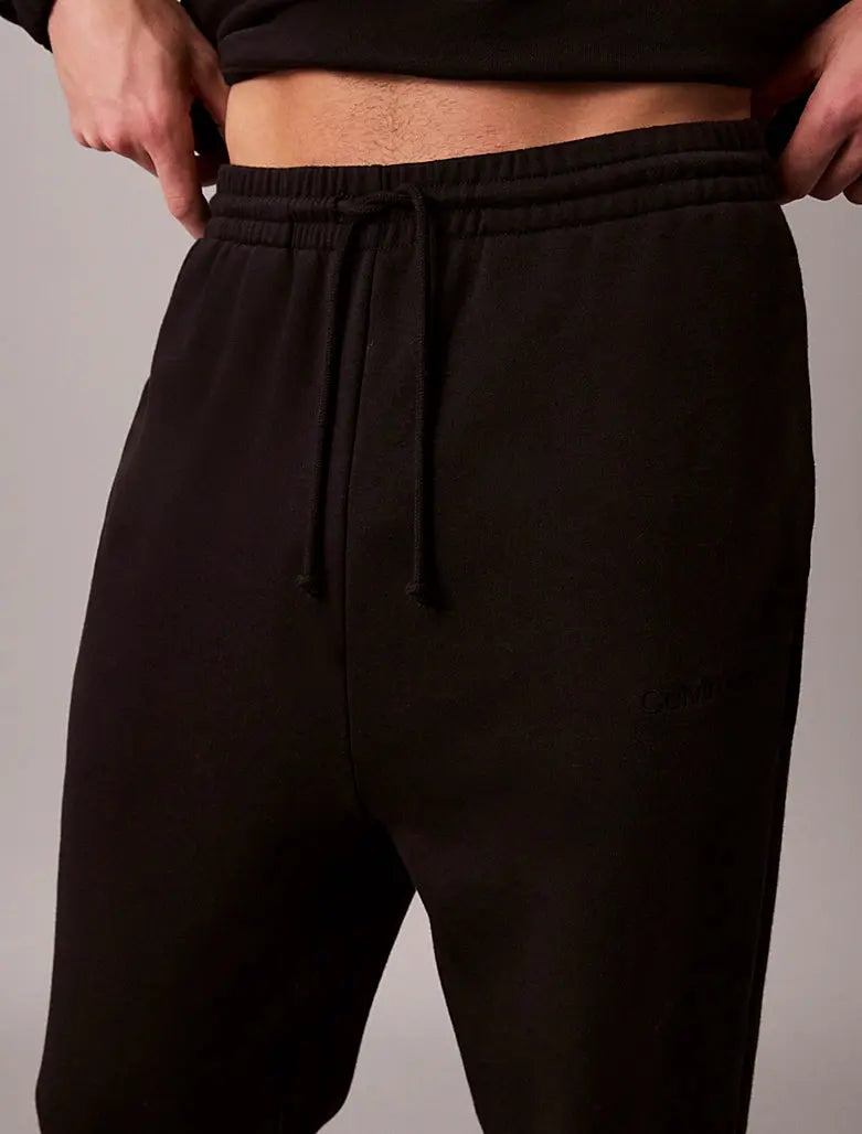 Pantalon de jogging d'intérieur en mélange de tissu éponge de coton - CALVERO