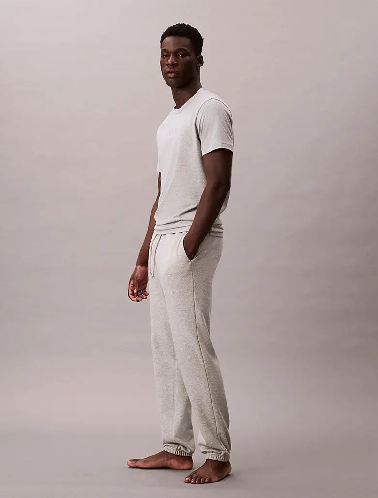 Pantalon de jogging d'intérieur en mélange de tissu éponge de coton - CALVERO