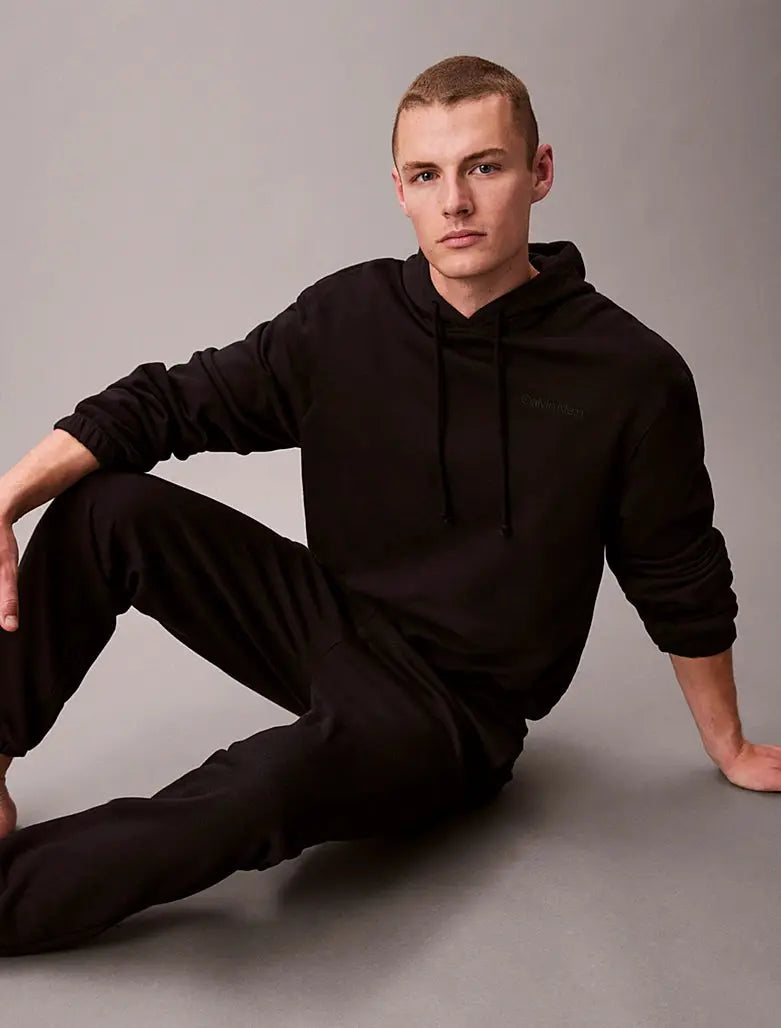 Pantalon de jogging d'intérieur en mélange de tissu éponge de coton - CALVERO