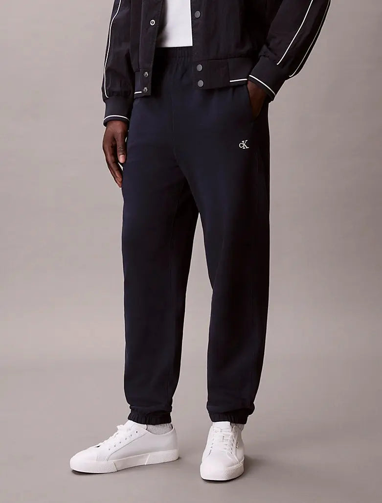 Pantalon de jogging relaxed en tissu éponge de coton - CALVERO